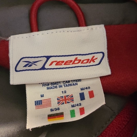 REEBOK Red‎ and Gray Windbreaker Med - Picture 4 of 8